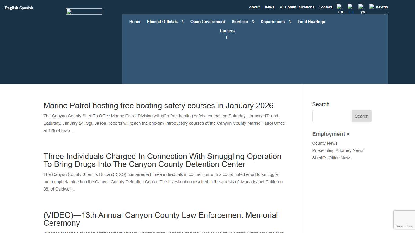 Sheriff’s Office News Canyon County